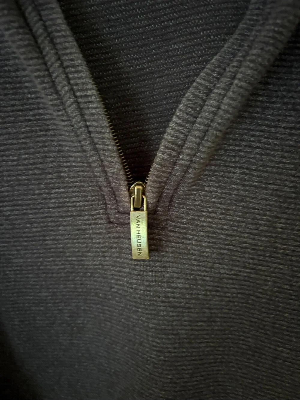 Van Heusen flex Men's Blue Half-Zip Sweater. XL